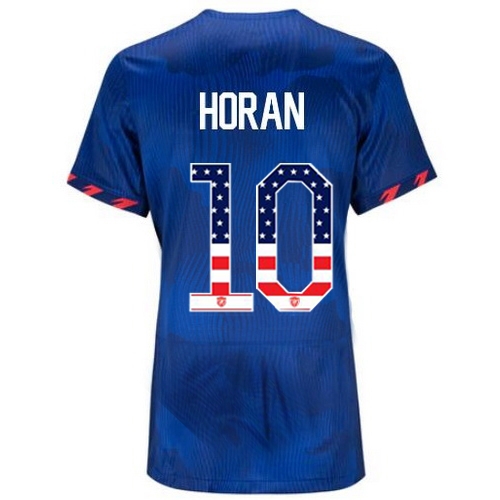 USA Lindsey Horan 2023 Blue Women's Soccer Jersey Independence Day