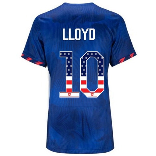 USA Carli Lloyd 2023 Blue Women's Soccer Jersey Independence Day