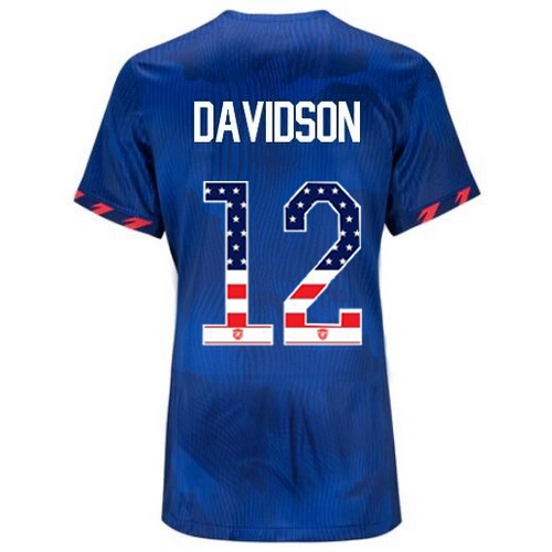 USA Tierna Davidson 2023 Blue Women's Soccer Jersey Independence Day