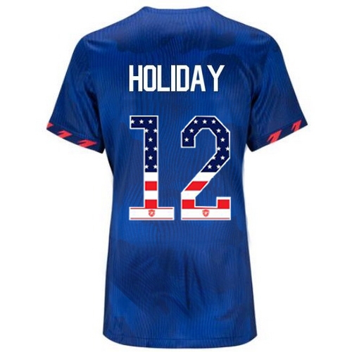 USA Lauren Holiday 2023 Blue Women's Soccer Jersey Independence Day