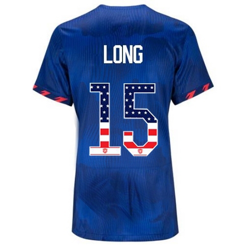 USA Aaron Long 2023 Blue Women's Soccer Jersey Independence Day