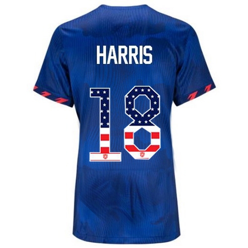 USA Ashlyn Harris 2023 Blue Women's Soccer Jersey Independence Day