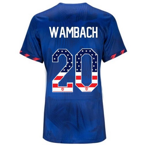 USA Abby Wambach 2023 Blue Women's Soccer Jersey Independence Day