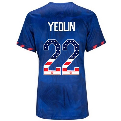 USA DeAndre Yedlin 2023 Blue Women's Soccer Jersey Independence Day