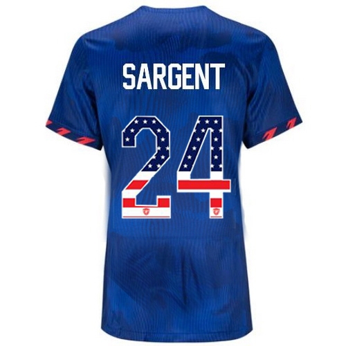 USA Josh Sargent 2023 Blue Women's Soccer Jersey Independence Day