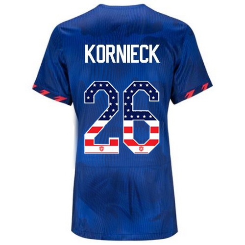 USA Taylor Kornieck 2023 Blue Women's Soccer Jersey Independence Day