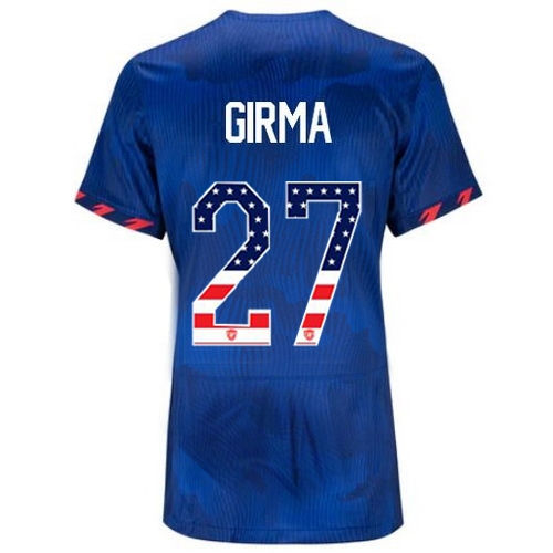 USA Naomi Girma 2023 Blue Women's Soccer Jersey Independence Day