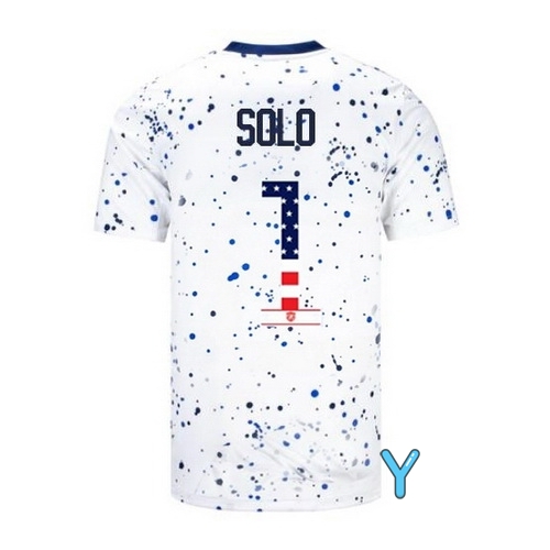 USA Hope Solo 2023 White Youth Soccer Jersey Independence Day