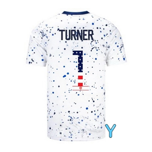 USA Matt Turner 2023 White Youth Soccer Jersey Independence Day