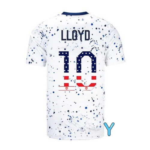 USA Carli Lloyd 2023 White Youth Soccer Jersey Independence Day