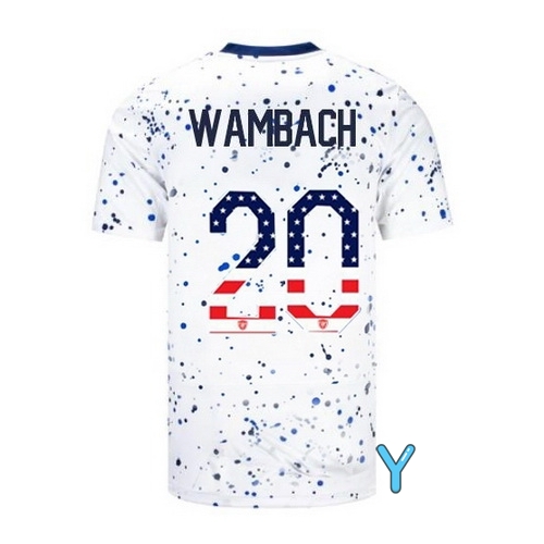 USA Abby Wambach 2023 White Youth Soccer Jersey Independence Day