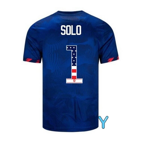 USA Hope Solo 2023 Blue Youth Soccer Jersey Independence Day