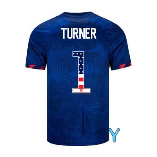 USA Matt Turner 2023 Blue Youth Soccer Jersey Independence Day