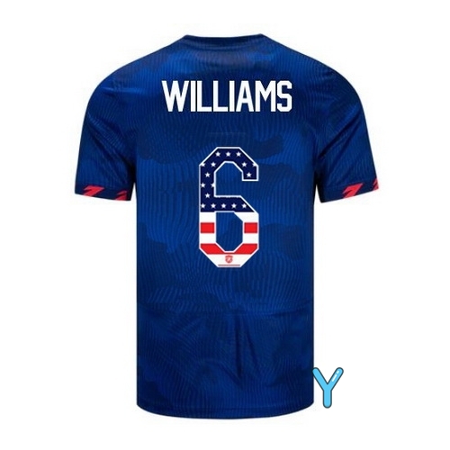 USA Lynn Williams 2023 Blue Youth Soccer Jersey Independence Day