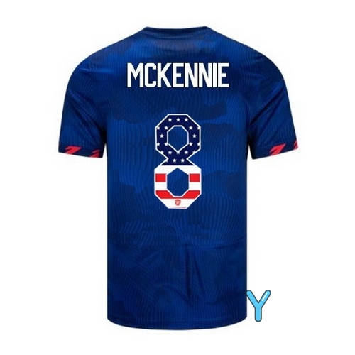 USA Weston McKennie 2023 Blue Youth Soccer Jersey Independence Day