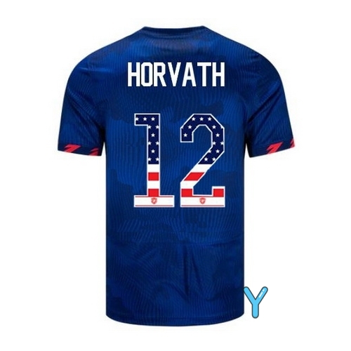 USA Ethan Horvath 2023 Blue Youth Soccer Jersey Independence Day