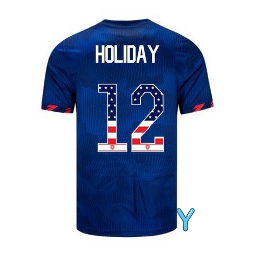 USA Lauren Holiday 2023 Blue Youth Soccer Jersey Independence Day