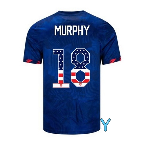 USA Casey Murphy 2023 Blue Youth Soccer Jersey Independence Day