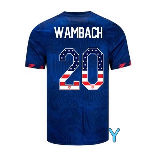 USA Abby Wambach 2023 Blue Youth Soccer Jersey Independence Day