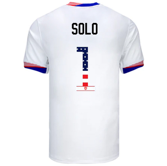 Hope Solo 2024 USA White Men's Independence Day Jersey