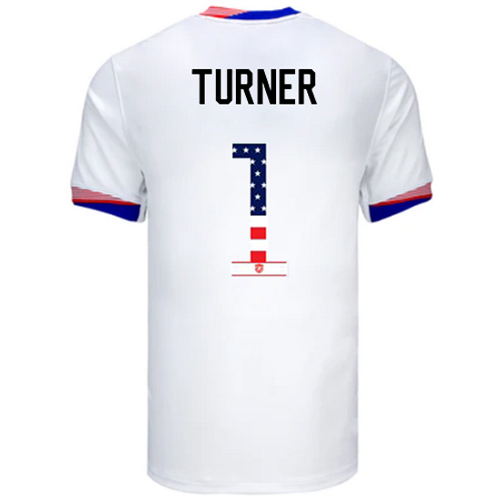 Matt Turner 2024 USA White Men's Independence Day Jersey