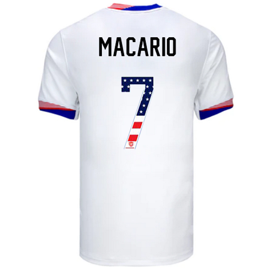 Catarina Macario 2024 USA White Men's Independence Day Jersey