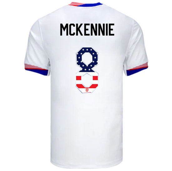 Weston McKennie 2024 USA White Men's Independence Day Jersey