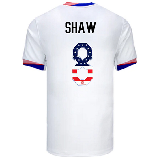 Jaedyn Shaw 2024 USA White Men's Independence Day Jersey