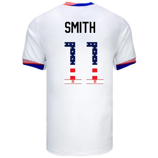 Sophia Smith 2024 USA White Men's Independence Day Jersey