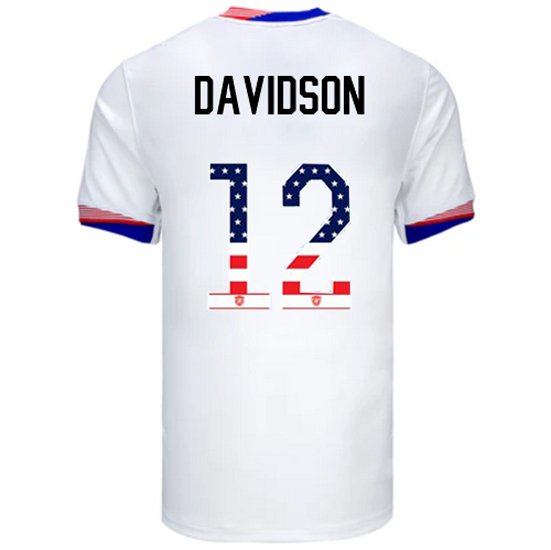 Tierna Davidson 2024 USA White Men's Independence Day Jersey