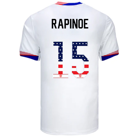 Megan Rapinoe 2024 USA White Men's Independence Day Jersey