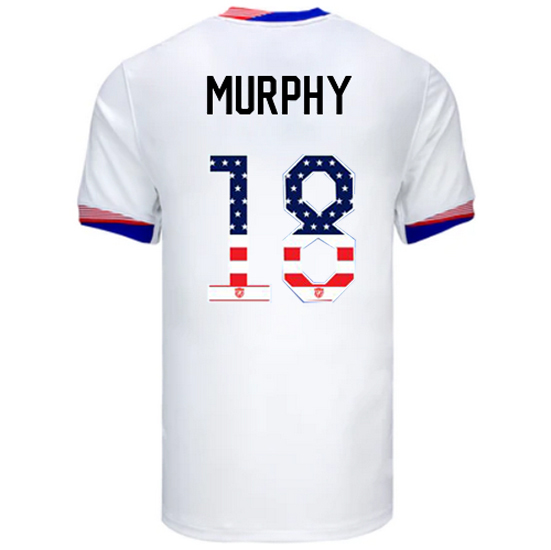 Casey Murphy 2024 USA White Men's Independence Day Jersey