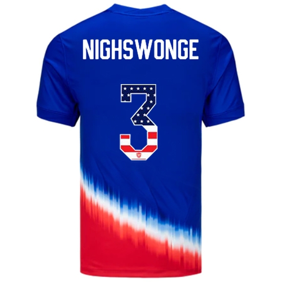 Jenna Nighswonger 2024 USA Blue/Red Men's Jersey Independence Day