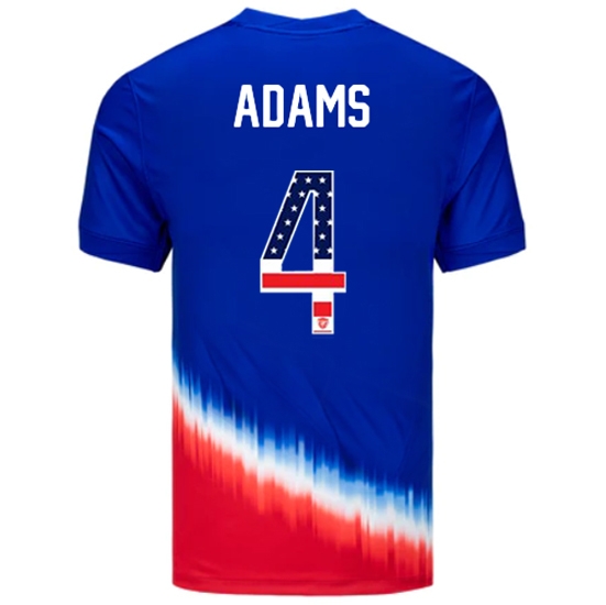 Tyler Adams 2024 USA Blue/Red Men's Jersey Independence Day