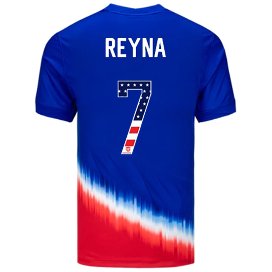 Giovanni Reyna 2024 USA Blue/Red Men's Jersey Independence Day