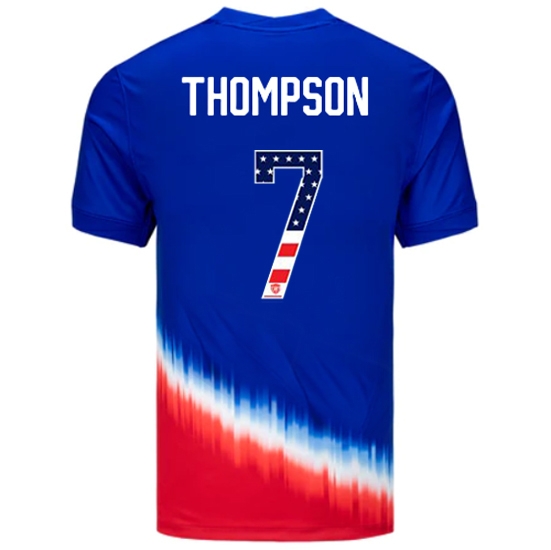 Alyssa Thompson 2024 USA Blue/Red Men's Jersey Independence Day