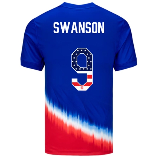 Mallory Swanson 2024 USA Blue/Red Men's Jersey Independence Day