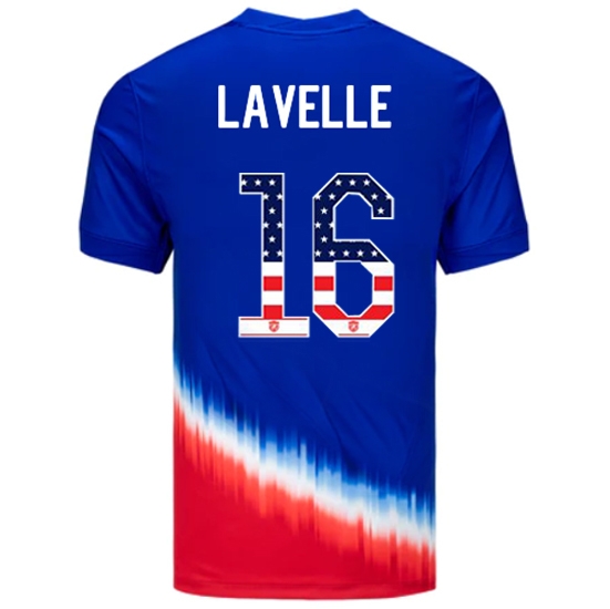 Rose Lavelle 2024 USA Blue/Red Men's Jersey Independence Day