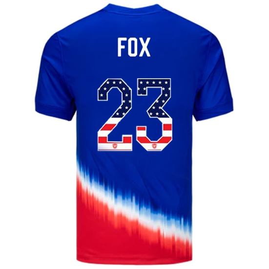 Emily Fox 2024 USA Blue/Red Men's Jersey Independence Day