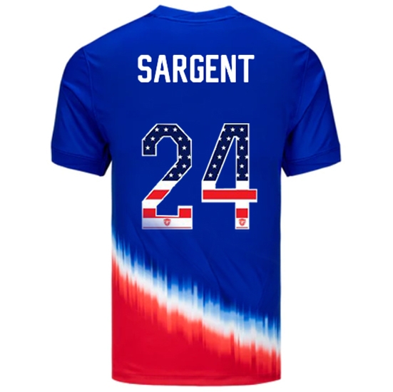 Josh Sargent 2024 USA Blue/Red Men's Jersey Independence Day