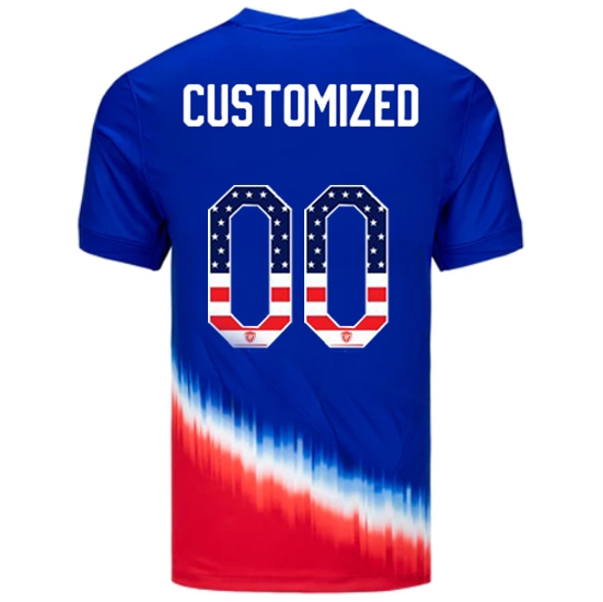 Customized 2024 USA Blue/Red Men's Jersey Independence Day