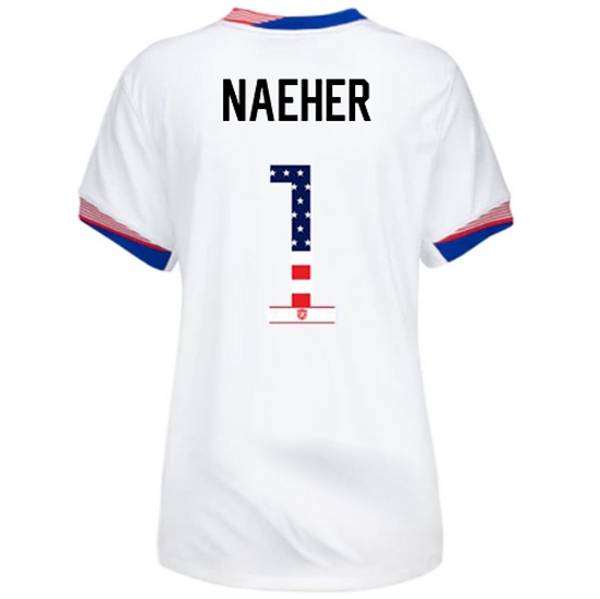 Alyssa Naeher 2024 USA White Women's Independence Day Jersey