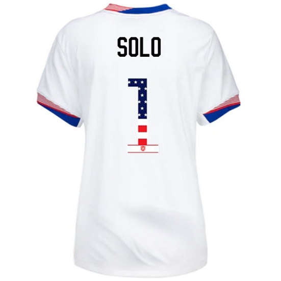 Hope Solo 2024 USA White Women's Independence Day Jersey