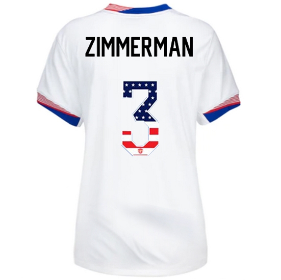 Walker Zimmerman 2024 USA White Women's Independence Day Jersey