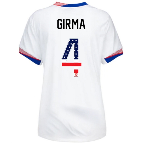 Naomi Girma 2024 USA White Women's Independence Day Jersey