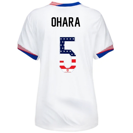 Kelley O'Hara 2024 USA White Women's Independence Day Jersey