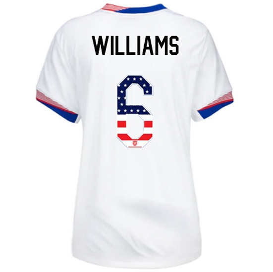 Lynn Williams 2024 USA White Women's Independence Day Jersey