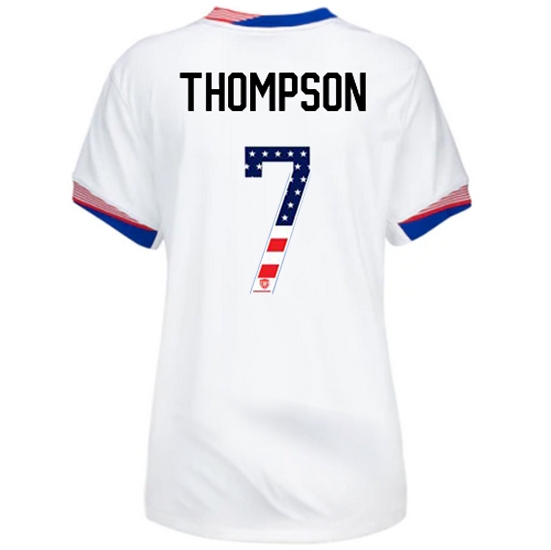 Alyssa Thompson 2024 USA White Women's Independence Day Jersey