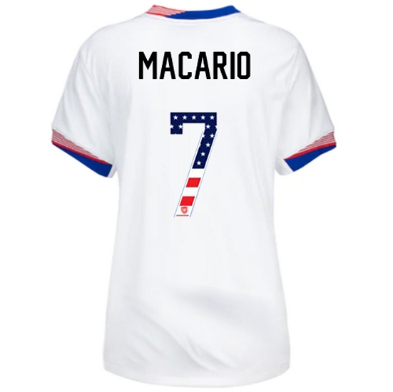 Catarina Macario 2024 USA White Women's Independence Day Jersey