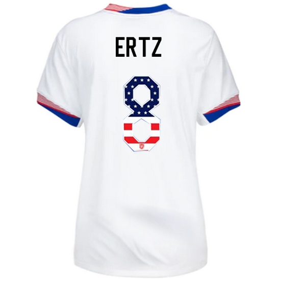 Julie Ertz 2024 USA White Women's Independence Day Jersey